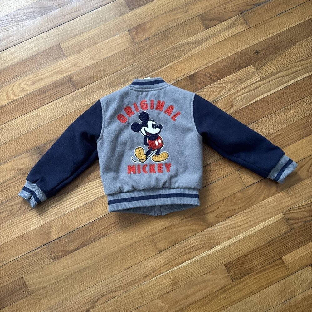 Disney Mickey Mouse #28 Varsity Jacket Youth Kids Size X-Small - Picture 4 of 5
